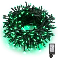 Brizled Green Christmas Lights, 78.74Ft 240 Led Mini Lights String, Connectable Outdoor Christmas Lights, Plug-In 8 Modes Indoor Fairy Lights Waterproof For Xmas Tree St. Patricks Day Party Decoration