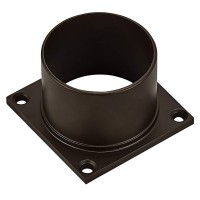 Design House 588004-Brz 3.5-Inch Outdoor Pier Base Accessory Mount For Deck Porch Patio, Bronze