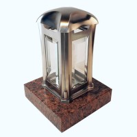 Designgrab Grave Lamp Venezia Made Of Stainless Steel With Granite Base Made Of Granite Vanga