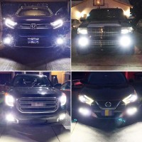 AUXLIgHT H3 LED Fog Light Bulbs VS Stock Halogen Light Bulbs For color AUXLIgHT H3 LED Fog Light Bulbs show 6000K cool xenon white color yet the stock halogen bulbs show dim yellowish color More fashionable than stock bulbs For Lumens AUXLIgHT H3 LED Fog 