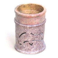 This Oil Burner Tribal Symbol Fish Design is functional elegant and beautiful It is handcarved from solid soapstone and is precise in every detail A soapstone aroma lamp with assorted carvings is handcrafted by artisans and made to spread fragrance also a