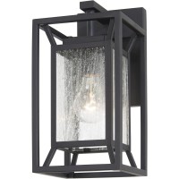 Minka Lavery 71260-66 Harbor View Outdoor Clear Seeded Glass Wall Sconce, 1-Light 60 Watts, 12