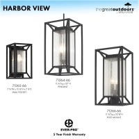 Minka Lavery 71260-66 Harbor View Outdoor Clear Seeded Glass Wall Sconce, 1-Light 60 Watts, 12