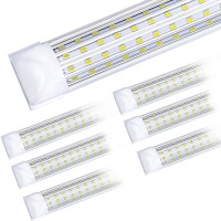 Ftubet 6Pack 8Ft Led Shop Light Super Bright 120W Shop Lights 18800Lm 5000K 8 Foot Led Lights Linkable 96 Led Shop Ligh