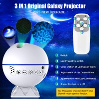 Galaxy Projector Star Projector Night Light Projector For Bedroom Galaxy Light Projector Galaxy Sky Room Projector Ocean Moon Pr