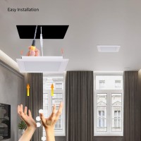 Hongerla Od 984 Id 866 15W Square Led Recessed Ceiling Light Led Downlight 130 Watt Equivalent 1400 Lumens 4000K White W