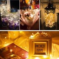 Jtl Qakta Led String Lights, Mini Battery Starry Fairy Lights, Battery Operated/Powered Copper Wire Lights For Bedroom Christmas Parties Wedding Decoration (Warm White),Battery Is Not Included