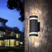 Rosykite Dusk To Dawn Outdoor Lighting Bling Exterior Wall Sconce Etl Listed Outdoor Light Fixtures Wall Mount Cylinder Desi