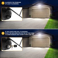 Onforu 70W Dusk To Dawn Outdoor Lighting, 6200Lm Exterior Flood Lights, Ip65 Waterproof Dusk To Dawn Security Lights, 3 Adjustable Heads Wall Light, Daylight White Floodlights For Garage Patio Yard