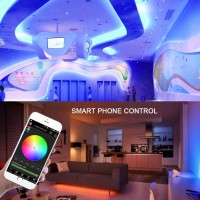 Xunata Led Neon Lights, Wifi Smart Remote Control 110-130V Rgb Dimmable Waterproof 5050 60 Led/M Light Strip, Work With Alexa, Google Home, Ios & Android Music Time Control System(36Ft/11M)