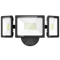 Onforu 70W Flood Lights Outdoor, 6200Lm Super Bright Outdoor Flood Light Fixture, Ip65 Waterproof Led Exterior Flood Lights With 3 Adjustable Heads, 6500K White Led Floodlight For Yard, Garage, Eave