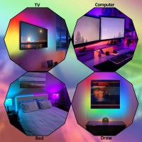 Usb Led Lights Strip 164Ft Multicolor Changing Strip Lights Usb Powered Led Light Strip With Remote Waterproof Rgb Flexible Li