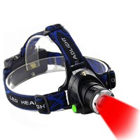 Ploarnovo Ultra-Bright 3 Mode Red Light Headlamp With Aaa Bateries Waterproof Red Led Headlight