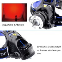 Ploarnovo Ultra-Bright 3 Mode Red Light Headlamp With Aaa Bateries Waterproof Red Led Headlight