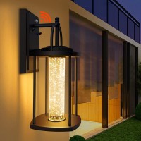 It is a wellmade modern outdoor light It has low energy consumption and high lumens with plenty of warm and welcoming light