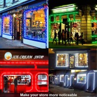 Yunbo 100Pcs Ws2811 Rgb Led Module Lights Dc 12V Smd 5050 Addressable Dream Color Rgb Led Module Waterproof Ip65 Led Storefront Lights With Tape Adhesive Backside(No Controller)