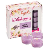 Hyoola Scented Tealight Candles Clear Cup Vanilla Lavender Tealight Candles Scented 6 Hour Burn Time 15 Pack European