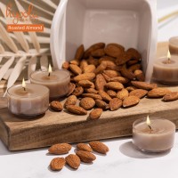 Hyoola Scented Tealight Candles Clear Cup Roasted Almonds Tealight Candles Scented 6 Hour Burn Time 15 Pack European M