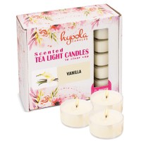 Hyoola Scented Tealight Candles Clear Cup Vanilla Tealight Candles Scented 6 Hour Burn Time 15 Pack European Made