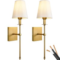 Passica Decor Hardwired Wall Sconces Set Of Two 2 Pack Vintage Wall Light Fixture For Bathroom Vanity Stairway Fireplace Kitchen