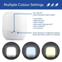 In Home 3 In 1 Night Light Projector With 3 Colour Moods, Rotating Stars And A Dimmer Function