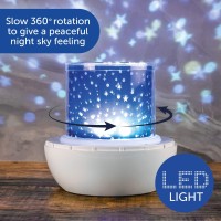 In Home 3 In 1 Night Light Projector With 3 Colour Moods, Rotating Stars And A Dimmer Function