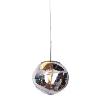 Gild Design House Taslo Modern Acrylic Metal Pendant Light In Silver