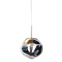 Gild Design House Taslo Modern Acrylic Metal Pendant Light In Silver