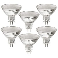 Mr11 Type Halogen Light Bulb Down Reflector Spot Lamp 50 Watt 12V 2 Pin Oven Hood Range Lighting High Cri Bright Kitchen 45 Beam Warm White 50W Gu4 Dimmable Replacement Gl Fiber Optic Bab C I 6 Pack