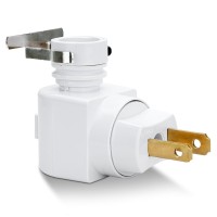 Qvqcwd Plug In Night Light Plug With Onoff Switch And Metal Clip Inculdes 2 7Watt C7 Clear Bulb And 2 7Watt Orange Bulb