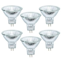 Mr11 Type Halogen Light Bulb Down Reflector Spot Lamp 20 Watt 12V 2 Pin Oven Hood Range Lighting High Cri Bright Kitchen 45 Beam Warm White 20W Gu4 Dimmable Replacement Gl Fiber Optic Bab C I 6 Pack