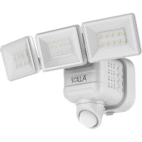 Solla Alkaline Battery Motion Sensor Outdoor Lights, 750Lm Wireless Flood Lights Sensor,5000K Ip65 Led Security Light, 3-Headed Outside Detection Lighting For House, Yard, Porch