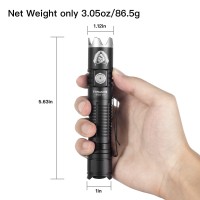 Thrunite Bss V5 Led Flashlight, Usb Rechargeable Flashlight, High 2676 Lumens, Bright Cool White Flashlights With 6 Light Modes For Camping Hiking, Black - Cw