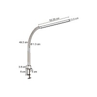 Alco Deskwork Place Light With Table Clamp Black Dimmable In 3 Levels On And Off Switch 56 Leds Plastic 10 Watts Approx