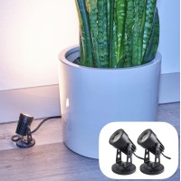 Led Indoor Spot Light For Plants Accent Lighting Uplight Down Spotlight For Potted Plants Home Living Room 3W Led Deco