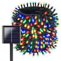 Ozs-105Ft 300Led Multicolor Solar Christmas String Lights Outdoor, Color Changing Solar Fairy Lights Outdoor Waterproof, 8 Modes Solar Tree Lights For Christmas Decorations (Multicolor)