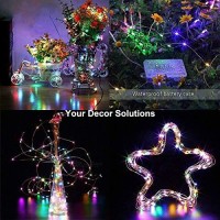 Led Fairy Lights Battery Operated Outdoor 2 Pack 33Ft Led String Lights With Remote Multi Color Fairy Lights Twinkle Firefly Li