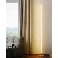 Tacahe Minimalist Corner Floor Lamp - 2700K-6500K Dimmable Led Night Light - Modern Standing Mood Lamp With Remote Control For Living Room, Bedroom - 57