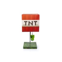 Minecraft Tnt Block 14-Inch Desk Lamp With 3D Creeper Puller Led Lamp