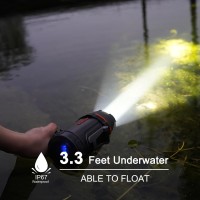 Goodsmann Spotlight 1000 Lumen Boat Spotlight Waterproof Rechargeable Marine Spotlight Led Portable Spotlight 9212-89201-01A