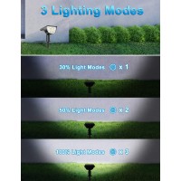 Liblins Solar Lights Outdoor 6 Pack3 Modes 2In1 Solar Spot Lights Outdoor Ip67 Waterproof Landscape Lighting Outdoor Sola