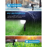 Liblins Solar Lights Outdoor 6 Pack3 Modes 2In1 Solar Spot Lights Outdoor Ip67 Waterproof Landscape Lighting Outdoor Sola