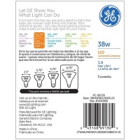 Ge Halogen Light Bulb, Energy Efficient Par38 Flood Light Bulb, 38-Watt, 520 Lumen, Medium Base, Indoor And Outdoor Flood Light Bulb (4 Bulbs)