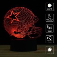 Xinyemei 3D Illusion Night Light Desk Lamp 7 Colors Auto Gradual Changing Usb Powered Led Lights With Touch Switch For Kids Gif