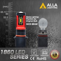 Alla Lighting PG185d3 base 12278 PSX26W LED fog lightsDRL bulbs replacement of the halogenincandescent fog lights DRL daytime running lights back up reverse light6000k xenon whiteHere is 12278 PSX26W LED fog lights bulbs specificationLED Chip Type high qu