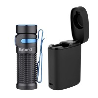 Olight Baton3 Premium Edition 1200 Lumens Compact Led Flashlight Powered By A Single Rechargeable Battery With Charging Box Bl