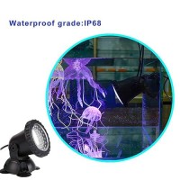 Color Changing Spotlights For Pond Underwater Led Lights For Fountain Ip68 Waterproof Rgb Colored Memory Dimmable Submersible