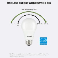 Sunlite 41556-Su Led A19 Standard Light Bulb, 11 Watts (75W Equivalent), 1100 Lumens, Medium Base (E26), Dimmable, Ul Listed, Energy Star, 2700K Warm White, 6 Count