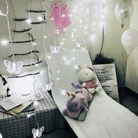 Butterfly Curtain Fairy Lights Usb Plug In8 Modes 120 Led 197Ft Firefly Twinkle Timer String Lights With Remote Waterproof Co