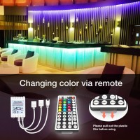 Daybetter (2Rd Gen Smd 5050 Remote Control Led Strip Lights 100Ft Color Changing With 44Keys Remote Controller And 24V Power Supply For Bedroom